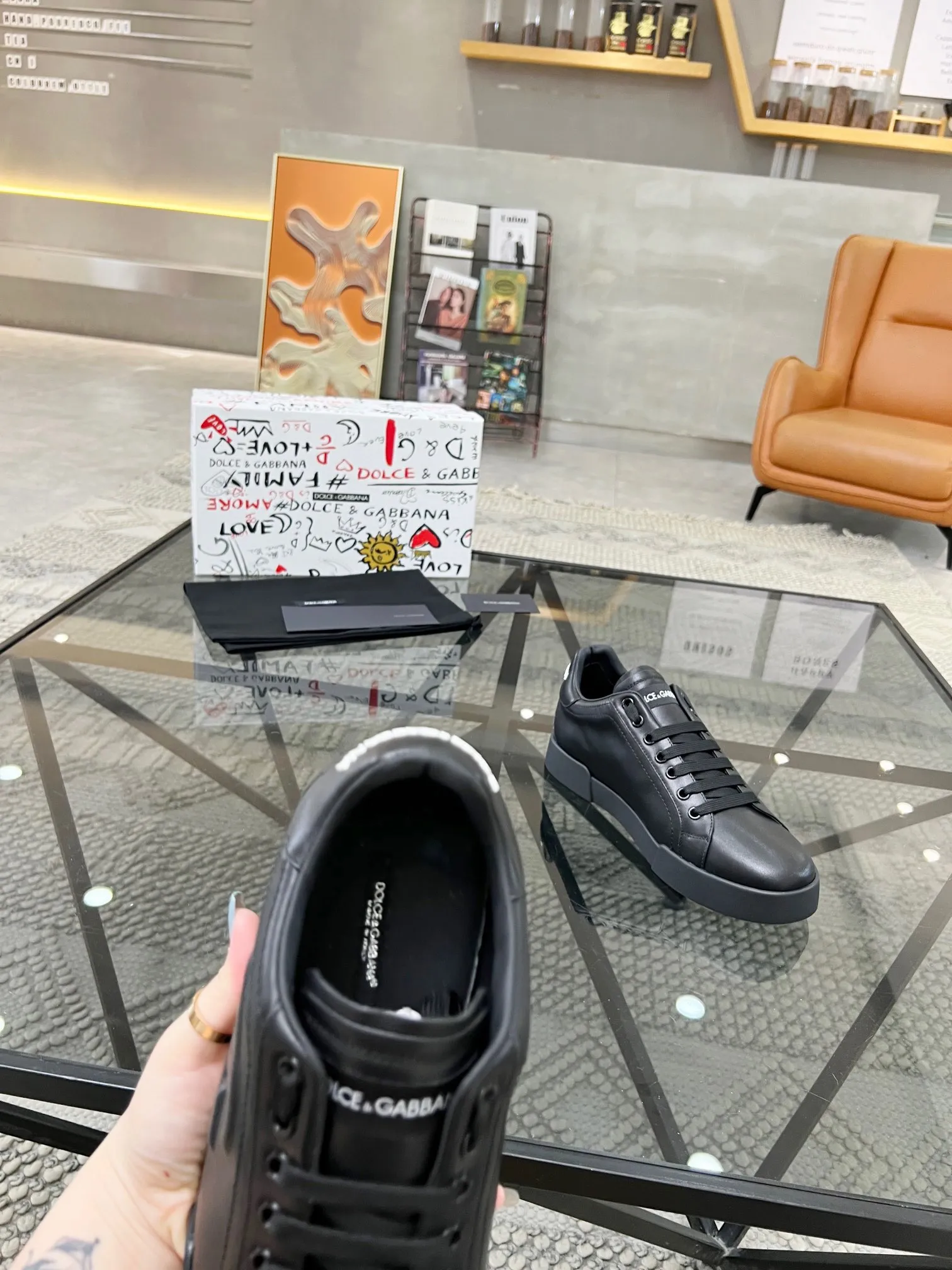 Men's shoes 360 yuan🏮🏮2023 new Dolce & Gabbana/top original single DG heavy industry series, imported original waterproof canvas, contrasting color design is super beautiful, exquisite and luxurious, super A level! Compared with the genuine product at the counter, the version is no worse at all! size：38-46
